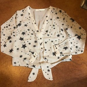 REVOLVE Tie Front Top